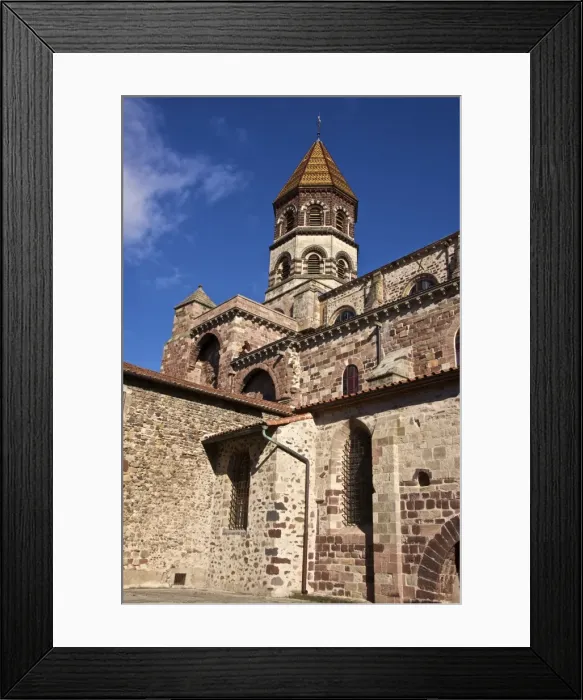Framed Print : Saint Julian Basilica (St. Julien Basilica) dating from the 9th century with Romanesque Framed Print : Saint Julian Basilica (St. Julien Basilica) dating from the 9th century with Romanesque