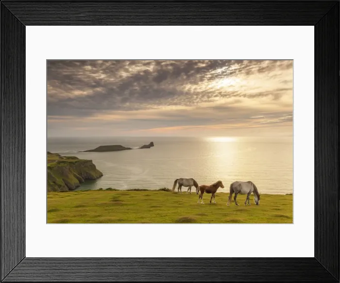 Framed Print : Rhossili Bay, Gower, Wales, United Kingdom, Europe Framed Print : Rhossili Bay, Gower, Wales, United Kingdom, Europe