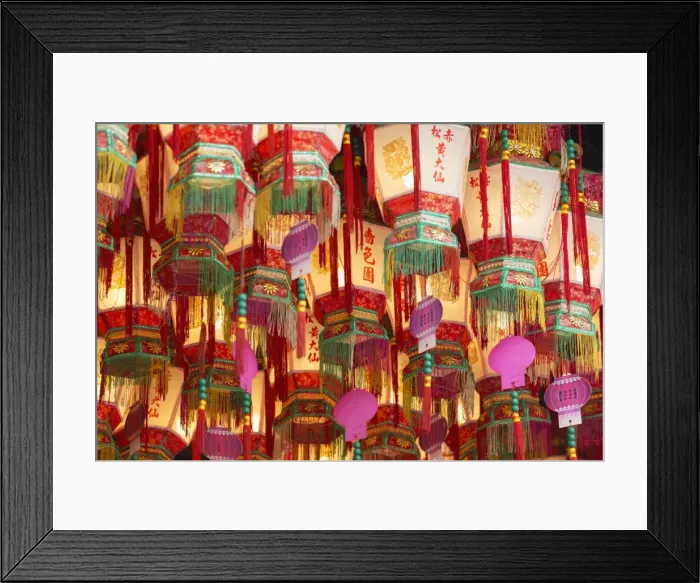 Framed Print : Lanterns at Wong Tai Sin Temple, Wong Tai Sin, Kowloon, Hong Kong, China, Asia Framed Print : Lanterns at Wong Tai Sin Temple, Wong Tai Sin, Kowloon, Hong Kong, China, Asia