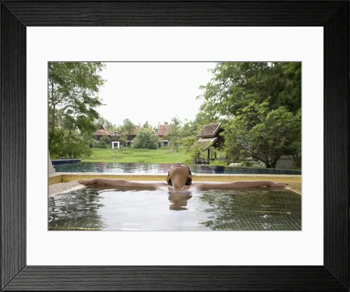 Framed Print : Thai Woman at Mandarin Oriental Resort Framed Print : Thai Woman at Mandarin Oriental Resort