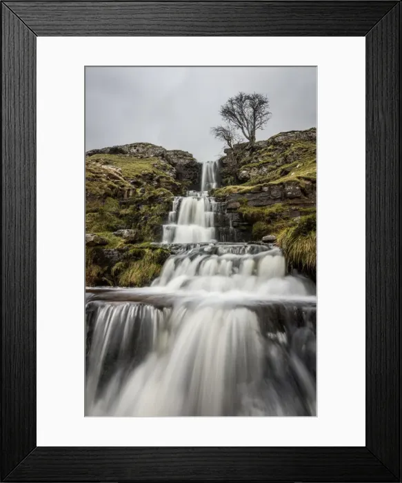 Framed Print : Cray Waterfall, Wharfedale, Yorkshire, England, United Kingdom, Europe Framed Print : Cray Waterfall, Wharfedale, Yorkshire, England, United Kingdom, Europe