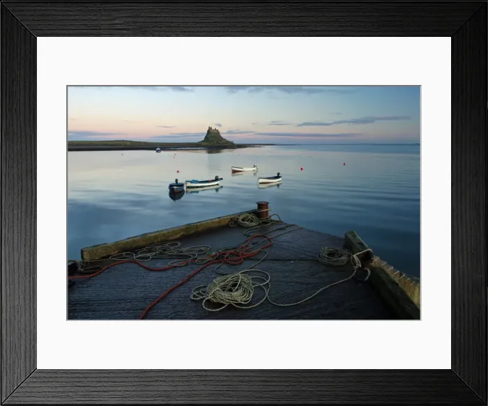 Framed Print : Sunset at Lindisfarne Castle, Holy Island, Northumberland, England, United Kingdom Framed Print : Sunset at Lindisfarne Castle, Holy Island, Northumberland, England, United Kingdom