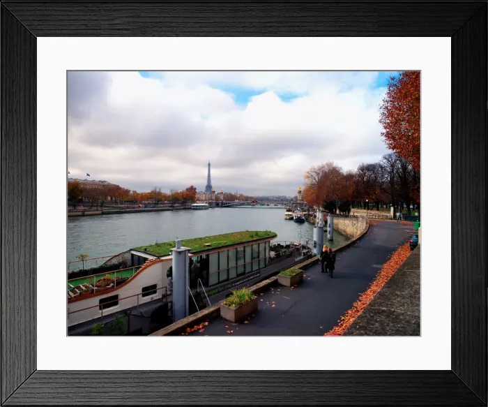 Framed Print : River Seine and Eiffel Tower, Paris, France, Europe Framed Print : River Seine and Eiffel Tower, Paris, France, Europe