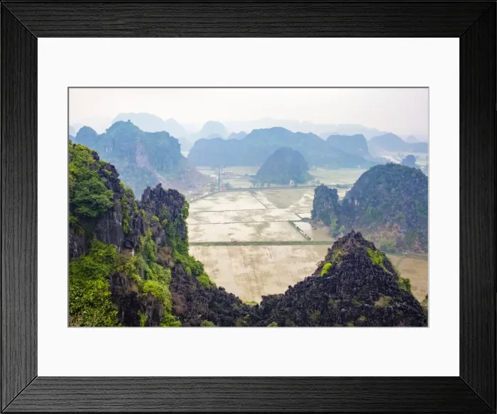 Framed Print : Karst mountain landscape at Hang Mua, Ninh Hai, Hoa Lu District, Ninh Binh Province Framed Print : Karst mountain landscape at Hang Mua, Ninh Hai, Hoa Lu District, Ninh Binh Province