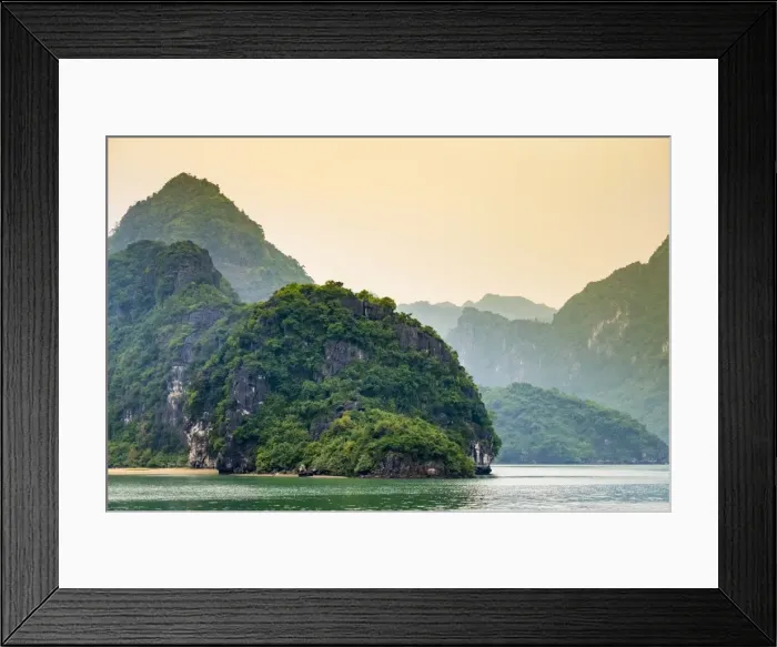 Framed Print : Karst mountain landscape on Cat Ba Island, Ha Long Bay, UNESCO World Heritage Site Framed Print : Karst mountain landscape on Cat Ba Island, Ha Long Bay, UNESCO World Heritage Site