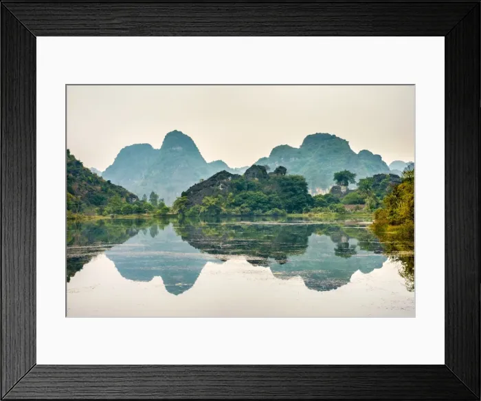 Framed Print : Karst mountain landscape at Ninh Xuan, Hoa Lu District, Ninh Binh Province, Vietnam Framed Print : Karst mountain landscape at Ninh Xuan, Hoa Lu District, Ninh Binh Province, Vietnam