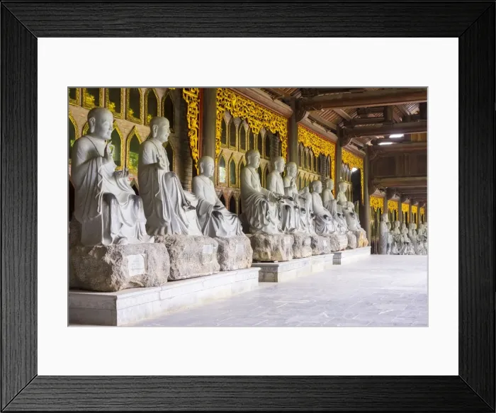 Framed Print : Arhat statues at Bai Dinh Temple (Chua Bai Dinh), Gia Vien District, Ninh Binh Province Framed Print : Arhat statues at Bai Dinh Temple (Chua Bai Dinh), Gia Vien District, Ninh Binh Province