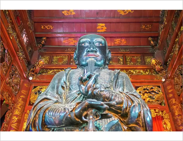 Xuan Wu (Tran Vu) bronze statue in Quan Thanh Temple (Den Quan Thanh), Ba Dinh District