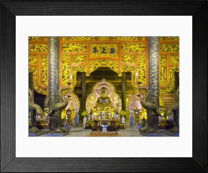 Framed Print : Tam The Hall at Bai Dinh Temple (Chua Bai Dinh), Gia Vien District, Ninh Binh Province Framed Print : Tam The Hall at Bai Dinh Temple (Chua Bai Dinh), Gia Vien District, Ninh Binh Province