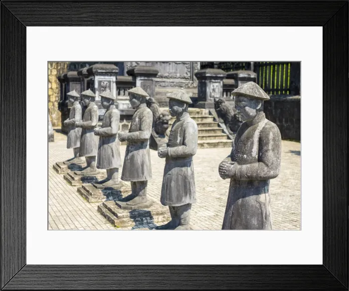 Framed Print : Stone statues at Tomb of Khai Dinh (Lang Khai Dinh), Huong Thuy District, Thua Thien-Hue Province Framed Print : Stone statues at Tomb of Khai Dinh (Lang Khai Dinh), Huong Thuy District, Thua Thien-Hue Province