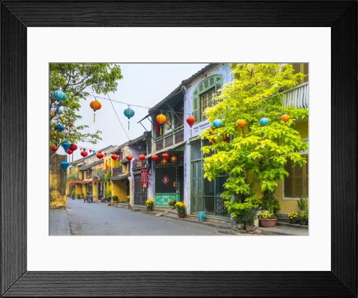 Framed Print : Old buildings in Hoi An Ancient Town, UNESCO World Heritage Site, Hoi An, Quang Nam Province Framed Print : Old buildings in Hoi An Ancient Town, UNESCO World Heritage Site, Hoi An, Quang Nam Province