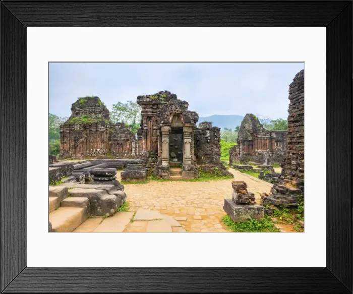 Framed Print : My Son ruins, Cham temple site, UNESCO World Heritage Site, Duy Xuyen District, Quang Nam Province Framed Print : My Son ruins, Cham temple site, UNESCO World Heritage Site, Duy Xuyen District, Quang Nam Province