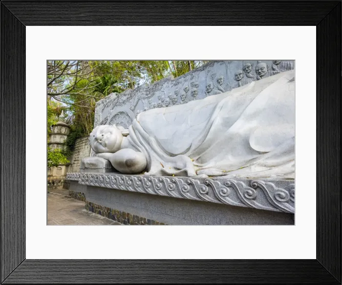 Framed Print : Reclining Buddha at Long Son Pagoda (Chua Long Son) Buddhist temple, Nha Trang, Khanh Hoa Province Framed Print : Reclining Buddha at Long Son Pagoda (Chua Long Son) Buddhist temple, Nha Trang, Khanh Hoa Province