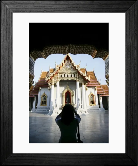 Framed Print : Woman taking pictures