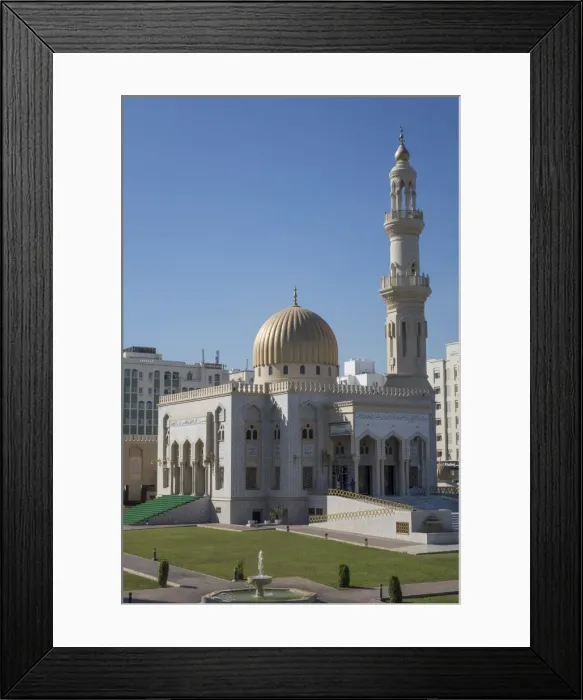 Framed Print : Zawawi Mosque, Muscat, Oman, Middle East