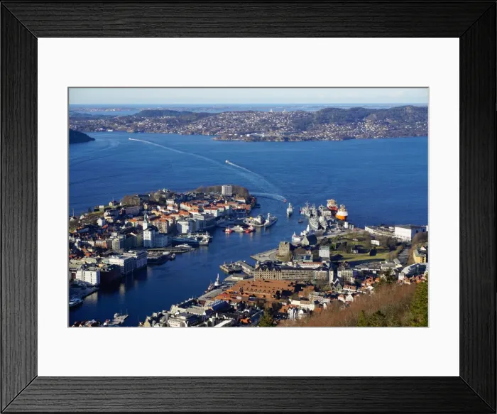 Framed Print : View of Bergen from Mount Floyen, Bergen, Hordaland, Norway, Scandinavia, Europe Framed Print : View of Bergen from Mount Floyen, Bergen, Hordaland, Norway, Scandinavia, Europe