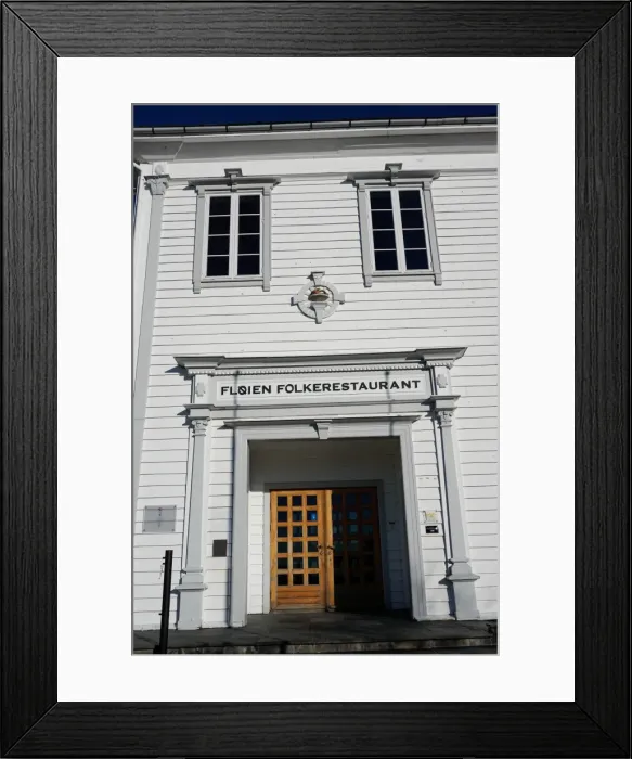 Framed Print : Restaurant on Mount Floyen, Bergen, Hordaland, Norway, Scandinavia, Europe