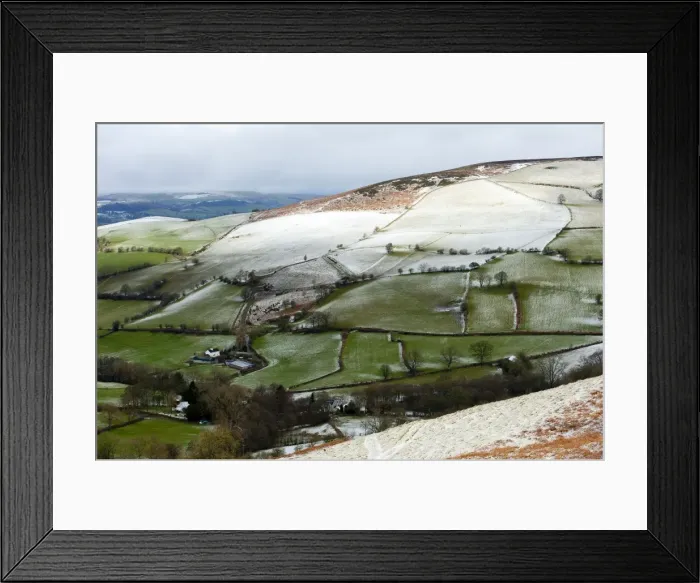 Framed Print : A wintry landscape at springtime in Powys, Wales, United Kingdom, Europe Framed Print : A wintry landscape at springtime in Powys, Wales, United Kingdom, Europe