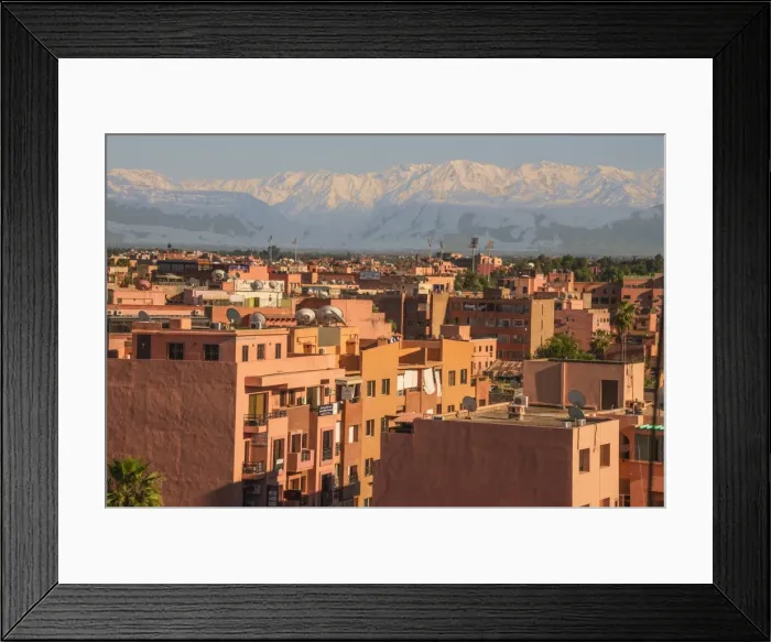 Framed Print : Marrakech panorama, with Atlas Mountains in the backgroud, Marrakesh, Morocco, North Africa Framed Print : Marrakech panorama, with Atlas Mountains in the backgroud, Marrakesh, Morocco, North Africa