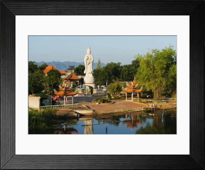Framed Print : River Kwai and Kuang Im Chapel Buddhist temple, Kanchanaburi, Thailand, Southeast Asia Framed Print : River Kwai and Kuang Im Chapel Buddhist temple, Kanchanaburi, Thailand, Southeast Asia