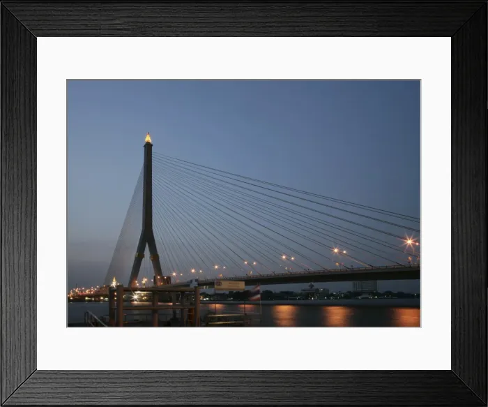 Framed Print : The Rama VIII Bridge Framed Print : The Rama VIII Bridge