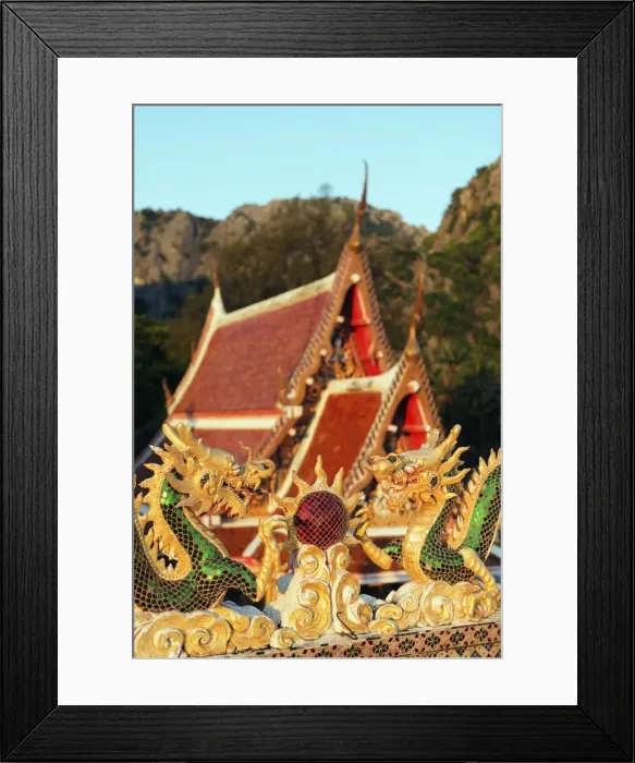 Framed Print : Wat Khao Daeng Temple, Khao San Roi Yot National Park, Prachuap Kiri Khan, Thailand Framed Print : Wat Khao Daeng Temple, Khao San Roi Yot National Park, Prachuap Kiri Khan, Thailand