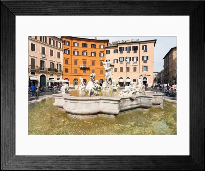 Framed Print : Fountain of Neptune, Piazza Navona, Rome, Unesco World Heritage Site, Latium, Italy Framed Print : Fountain of Neptune, Piazza Navona, Rome, Unesco World Heritage Site, Latium, Italy