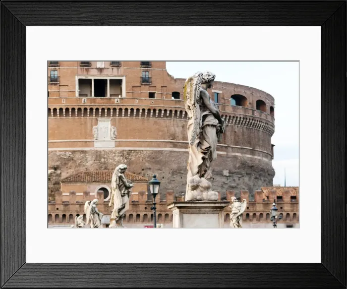 Framed Print : Castel Sant Angelo, Statues of Ponte Sant Angelo, Unesco World Heritage Site, Rome Framed Print : Castel Sant Angelo, Statues of Ponte Sant Angelo, Unesco World Heritage Site, Rome
