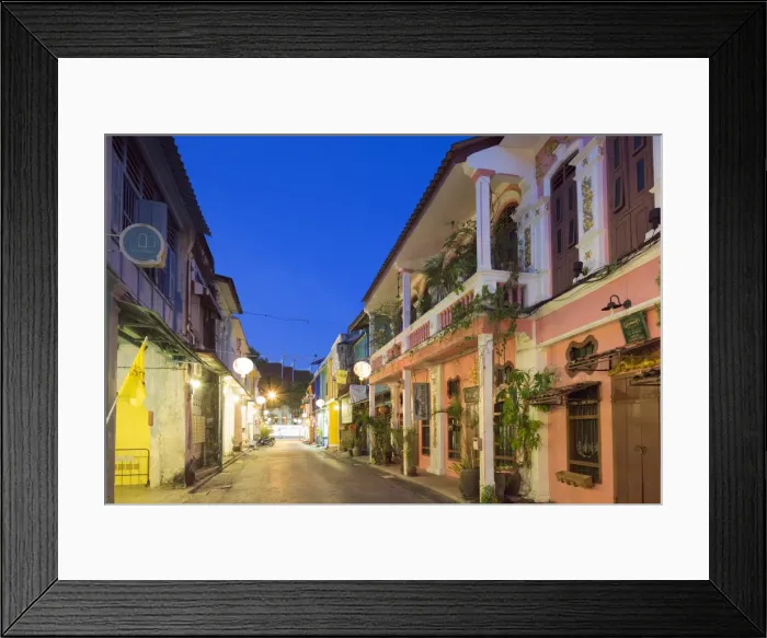 Framed Print : Sino-Portuguese houses, Old Phuket Town, Phuket, Thailand, Southeast Asia, Asia Framed Print : Sino-Portuguese houses, Old Phuket Town, Phuket, Thailand, Southeast Asia, Asia