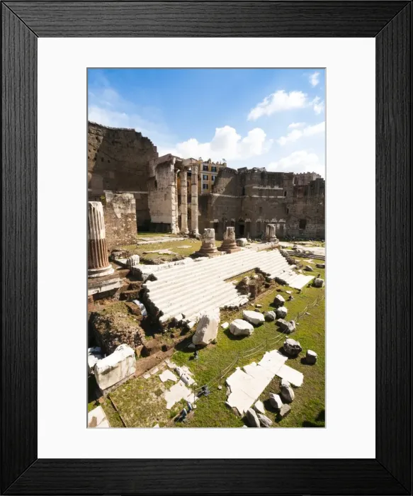 Framed Print : Remains of Forum of Augustus with the Temple of Mars Ultor, Rome, Unesco World Heritage Site Framed Print : Remains of Forum of Augustus with the Temple of Mars Ultor, Rome, Unesco World Heritage Site