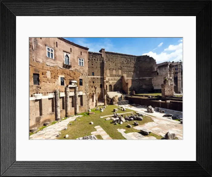 Framed Print : Remains of Forum of Augustus, Side porticoes, Rome, Unesco World Heritage Site, Latium Framed Print : Remains of Forum of Augustus, Side porticoes, Rome, Unesco World Heritage Site, Latium