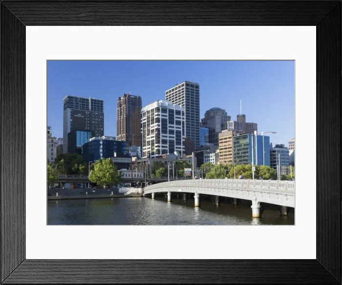 Framed Print : Melbourne skyline along Yarra River, Melbourne, Victoria, Australia, Pacific Framed Print : Melbourne skyline along Yarra River, Melbourne, Victoria, Australia, Pacific