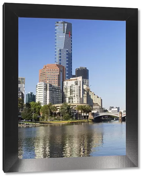 Eureka Tower and Yarra River, Melbourne, Victoria, Australia, Pacific