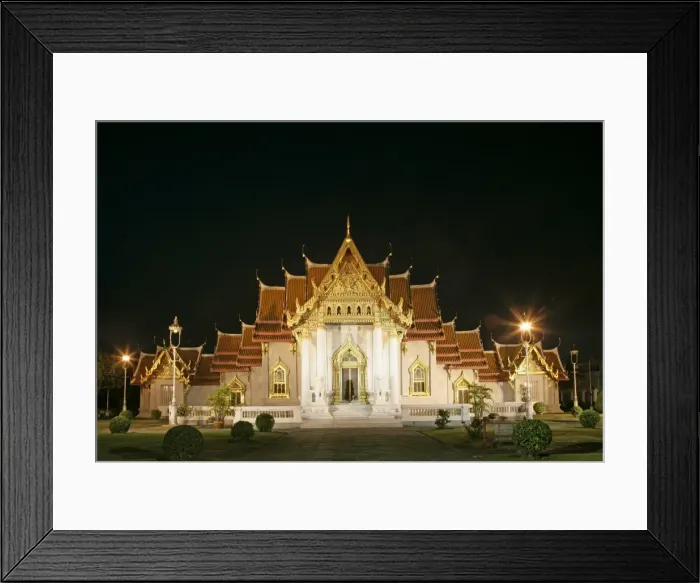 Framed Print : Wat Benchamabophit (Marble Temple) Framed Print : Wat Benchamabophit (Marble Temple)