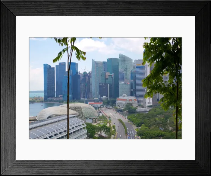 Framed Print : City Skyline from South Beach, Singapore, Southeast Asia Framed Print : City Skyline from South Beach, Singapore, Southeast Asia