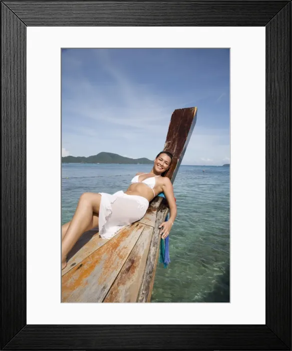 Framed Print : Thai-Caucasian woman Framed Print : Thai-Caucasian woman