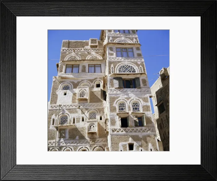 Framed Print : Traditional multi-storey house in Sanaa Framed Print : Traditional multi-storey house in Sanaa