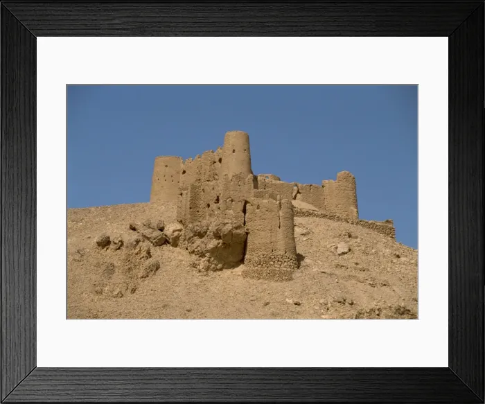 Framed Print : Fort on hilltop at the Sultans customs post Framed Print : Fort on hilltop at the Sultans customs post
