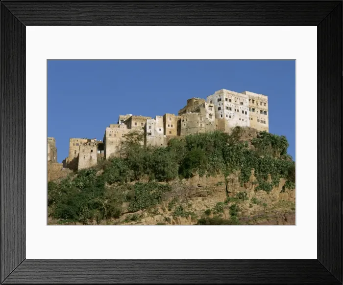 Framed Print : Fortress houses on hilltop Framed Print : Fortress houses on hilltop
