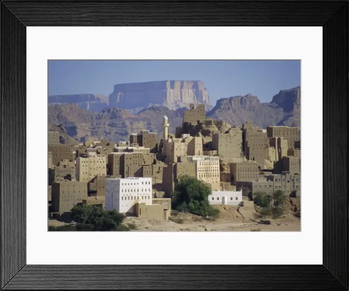 Framed Print : Multi-storey mud brick houses Framed Print : Multi-storey mud brick houses