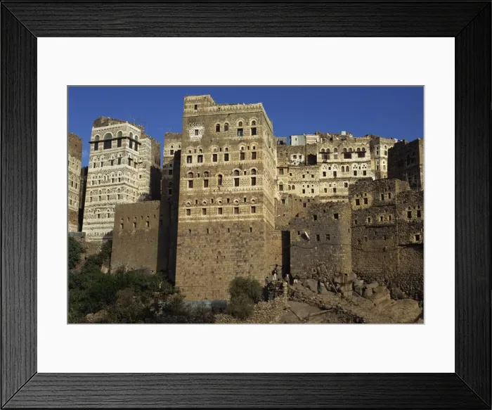 Framed Print : Exterior of fortress houses Framed Print : Exterior of fortress houses