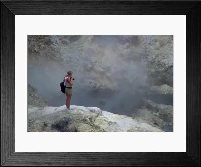 Framed Print : Sulphur springs, Soufriere, St Framed Print : Sulphur springs, Soufriere, St