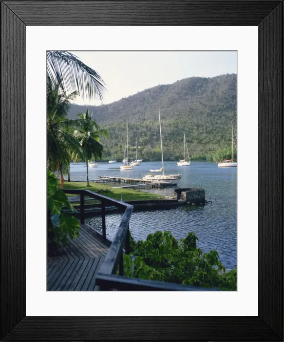Framed Print : Marigot Bay, St Framed Print : Marigot Bay, St