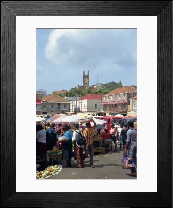 Framed Print : Saturday market, St Framed Print : Saturday market, St