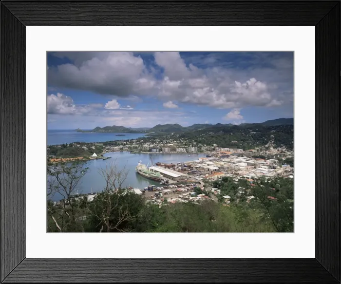 Framed Print : Castries, St Framed Print : Castries, St