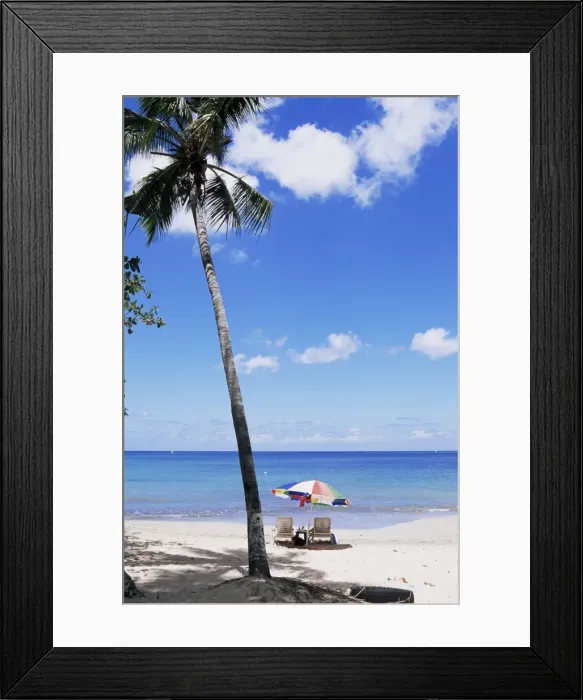 Framed Print : Chac beach, near Castries, St Framed Print : Chac beach, near Castries, St
