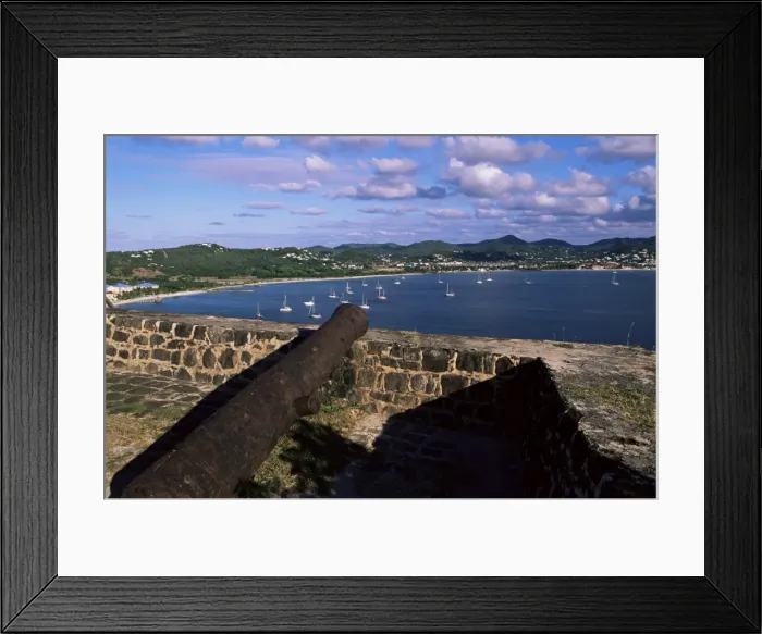 Framed Print : Fort Rodney, Pigeon Point, Rodney Bay, St Framed Print : Fort Rodney, Pigeon Point, Rodney Bay, St