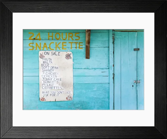 Framed Print : Snackette (Store) Framed Print : Snackette (Store)