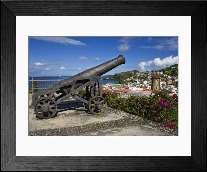 Framed Print : Cannon at Fort St Framed Print : Cannon at Fort St