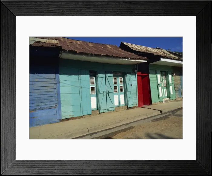 Framed Print : Typical housing in the town of Cap Haitien Framed Print : Typical housing in the town of Cap Haitien